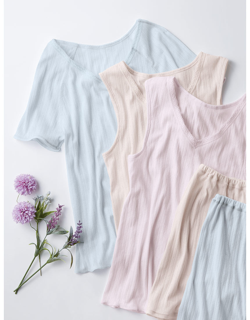 Amazon | [らくラクパートナー] 1 トップス単品 [ワコール] 3分