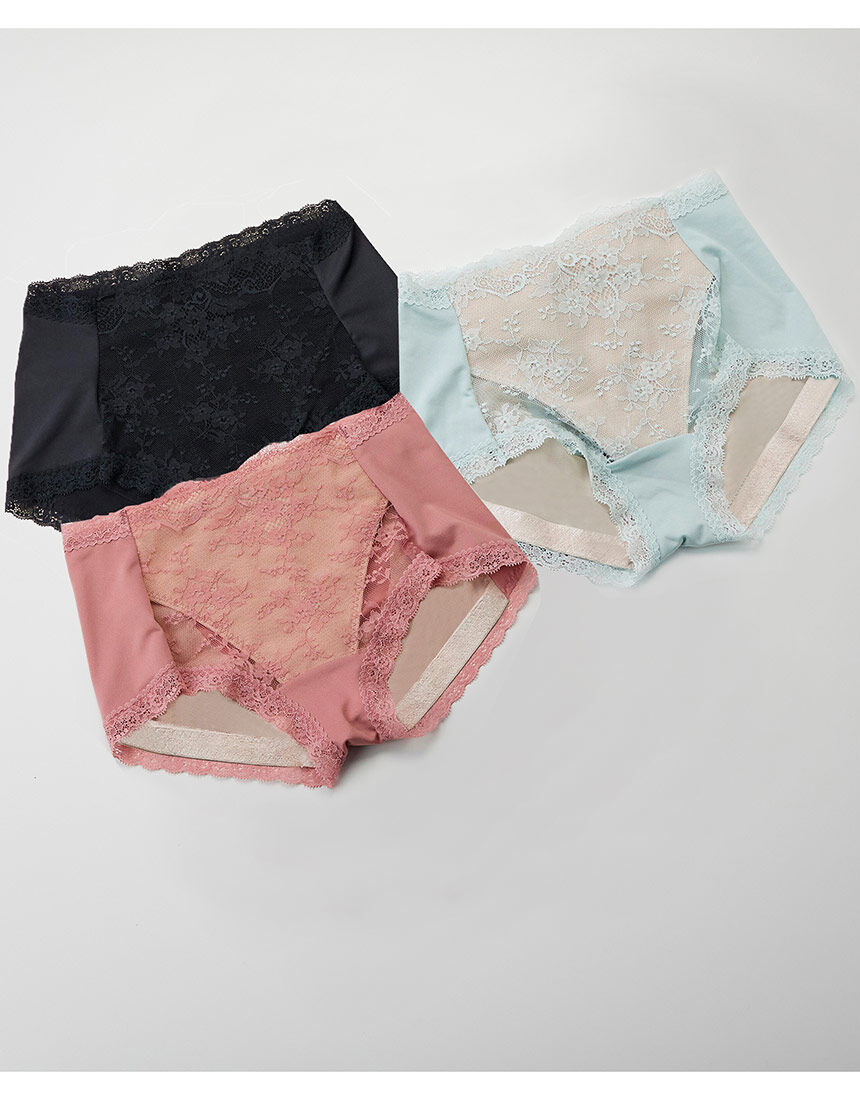 ルシアン 【メイクキープ】ズレあがりを軽減 補整ショーツ GLC048