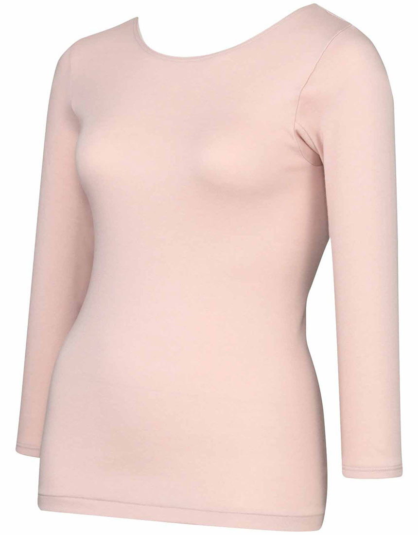 ワコール（WACOAL）/ふんわりあったかゆったりタイプ　トップス（７分袖）（ＣＬＤ３８７） ワコール 【綿混】ふんわりあったかゆったりタイプ トップス（7分袖