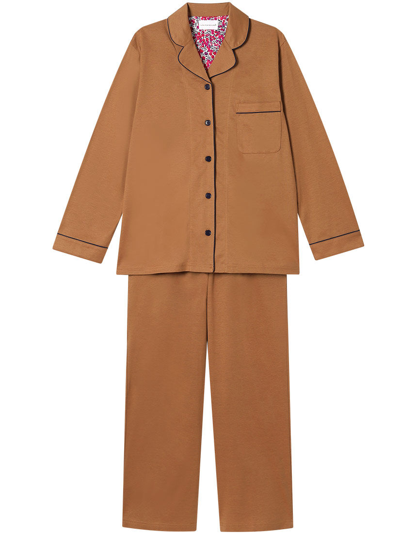 ウンナナクール シルケットジャージパジャマ ＭＡＤＥ ＷＩＴＨ ＬＩＢＥＲＴＹ ＦＡＢＲＩＣ パジャマ LP6439｜ワコール直営の公式下着通販サイト  ワコールウェブストア
