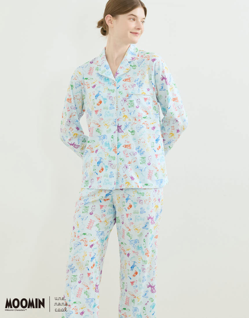 ワコール　シャツパジャマ　ネムリナ　LLサイズ 睡眠科学 ワコール レディース パジャマ 二重ガーゼ(LL)YDX570
