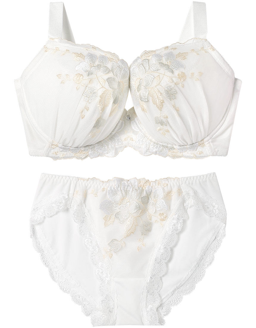 美胸脇高 ブラバックスムージング シリーズ グラマーサイズ ブラ&ショーツセット