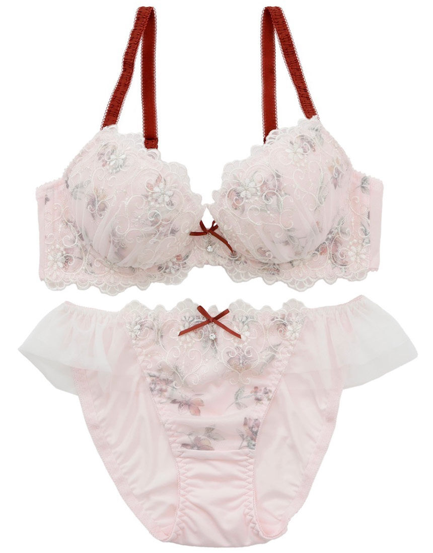 Lingè Noël ランジェノエル アモーレ ブラ＆ショーツセット BZL351