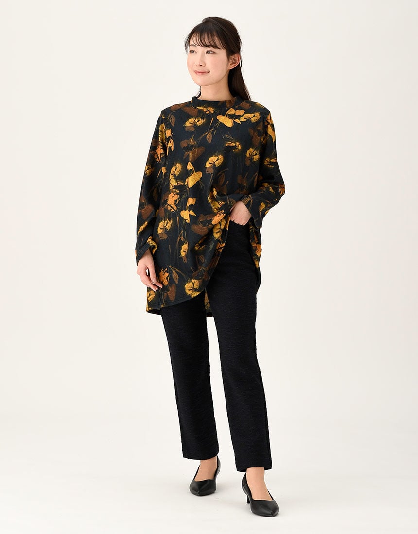 ワコール_カルソン 【綿混・あったか尾州産素材】ストレートシルエット