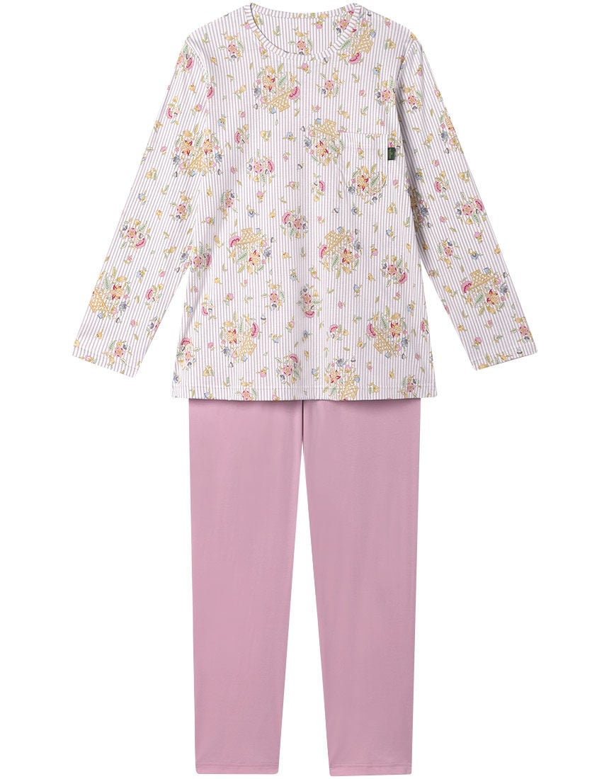 ワコール_リラックス＆スリープ 【綿100％】サテンパジャマ