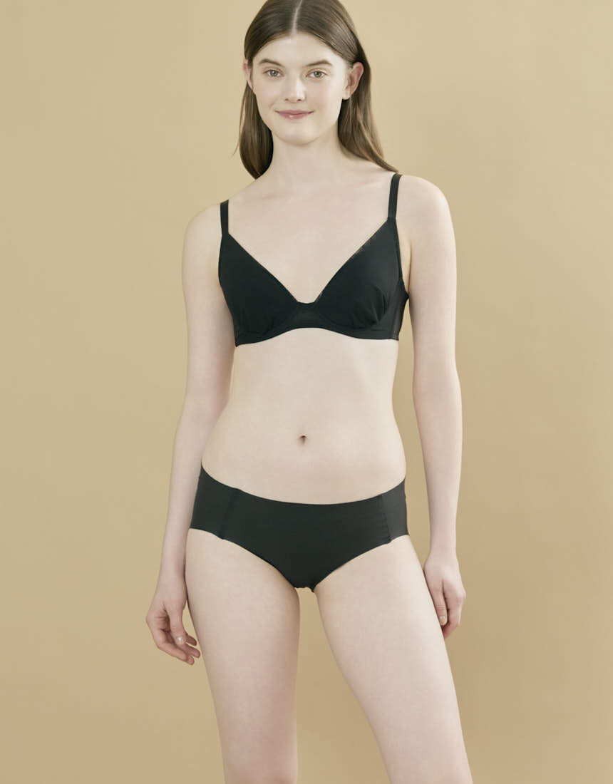 ウンナナクール 〜カップ肌側吸汗速乾〜小さく見せるブラ ミニマイザー