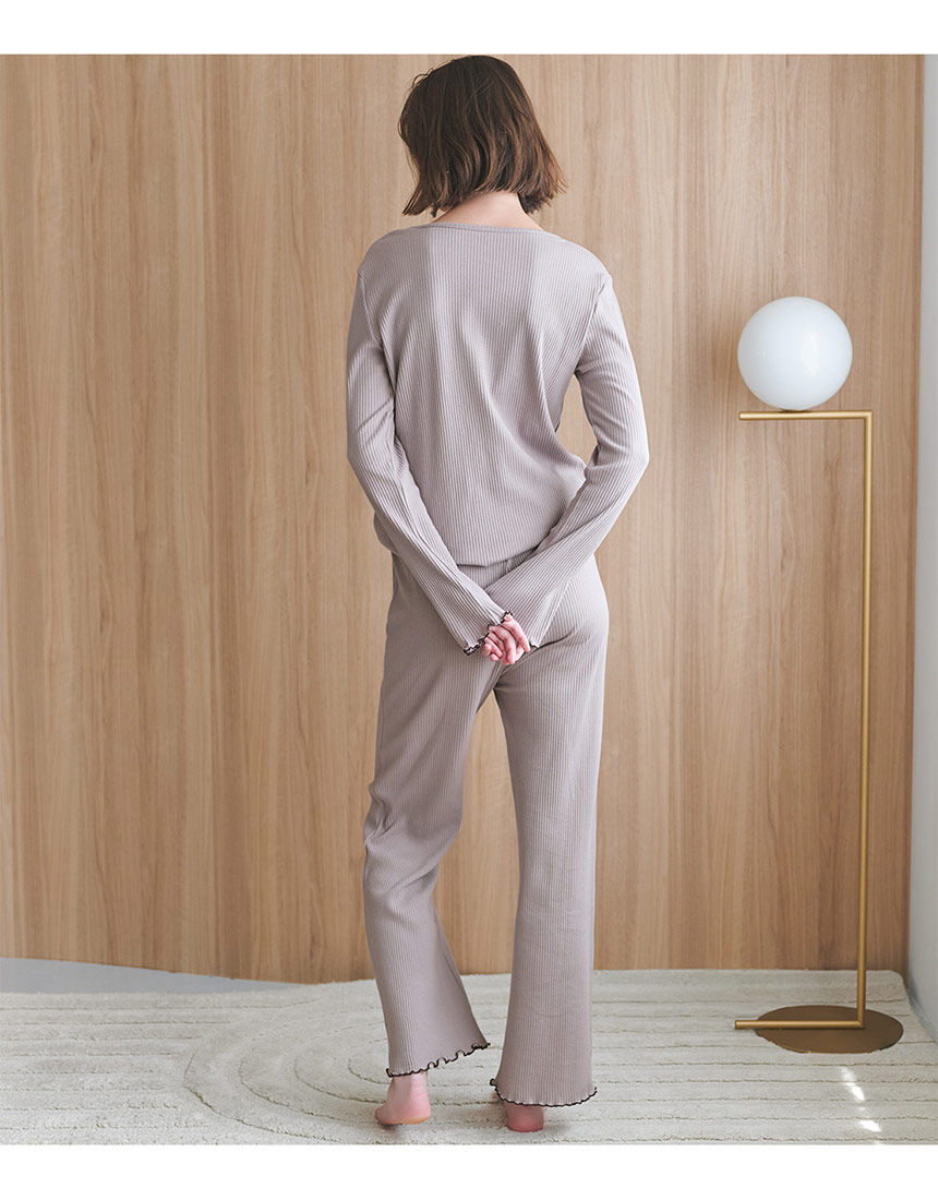 ルームウェア・パジャマ Milky pile heart long pants ROOM WEAR