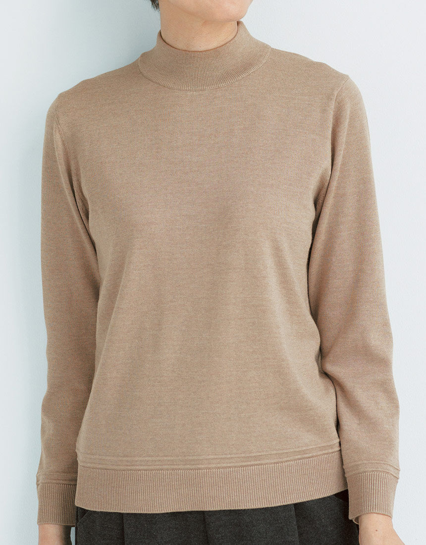 【ウール100%】 ウォッシャブルハイネックセーター 【ウール100%】 ウォッシャブルハイネックセーター