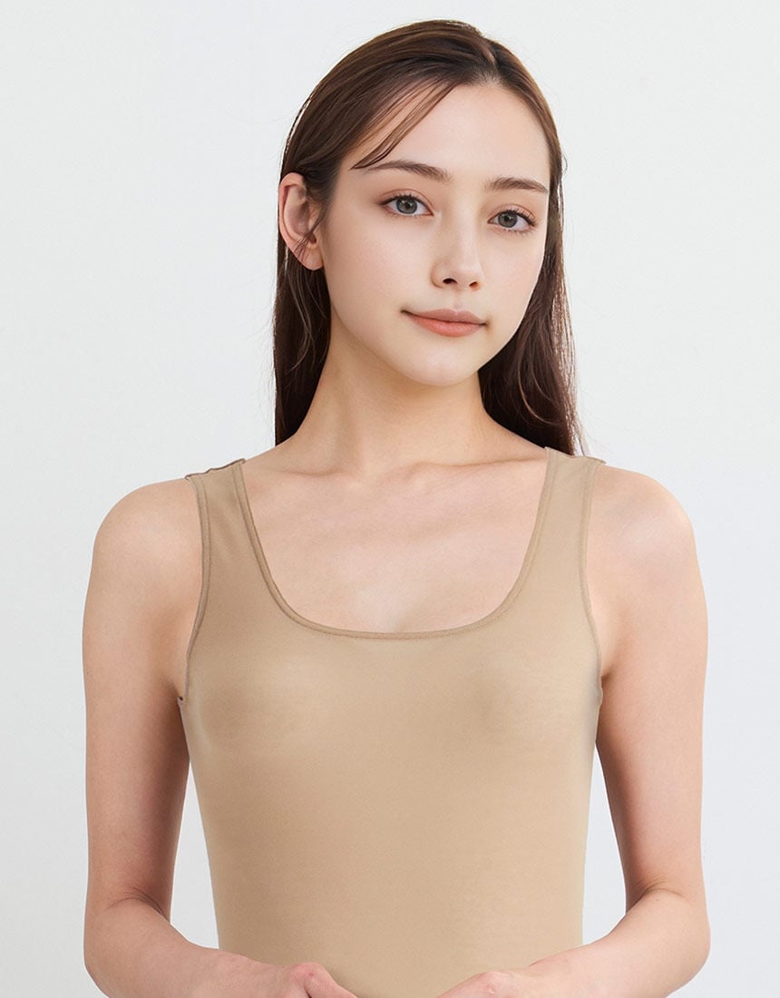 ワコール 【綿混】吸汗速乾 薄い、軽い、涼しい ノースリーブ CLB691