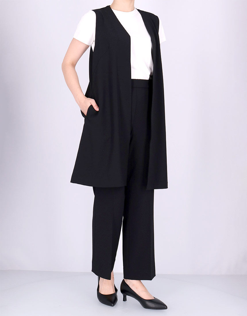 ワコール_カルソン 【UVカット】体型カバー ロングジレ アウター