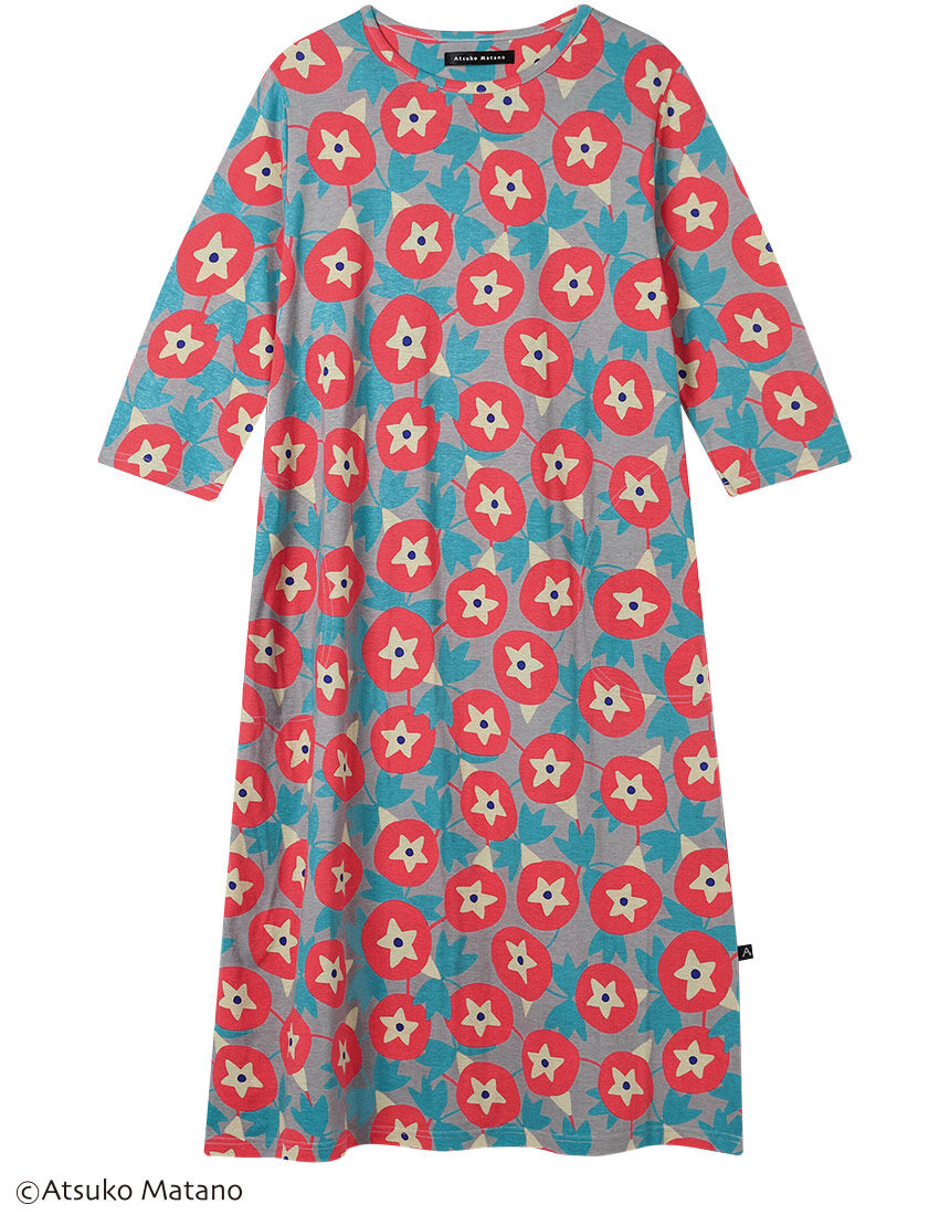 マタノアツコ　 ワコール　新品　ワンピース（L）　ゆるうさ ATSUKO MATANO by WACOAL マタノアツコ パジャマ ワンピース 長袖