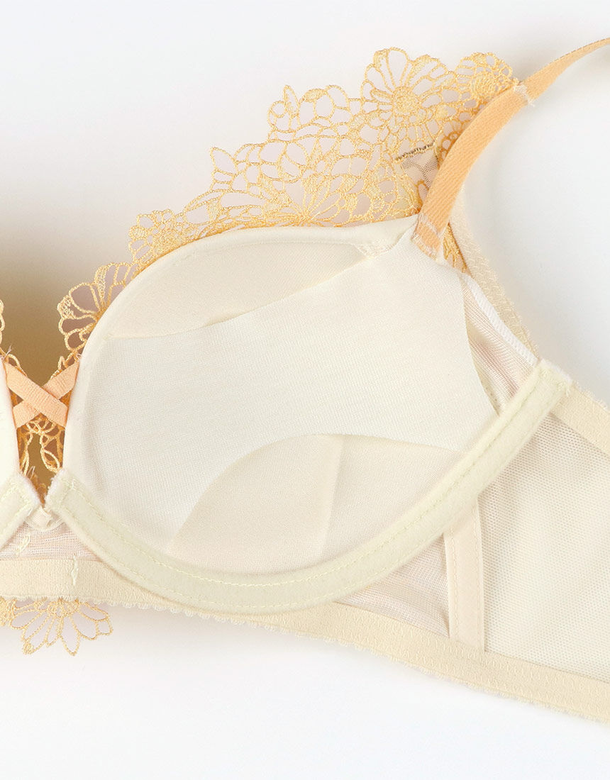 ワコール 【バストを重力から守る】重力ケアブラ ノンワイヤー 3／4