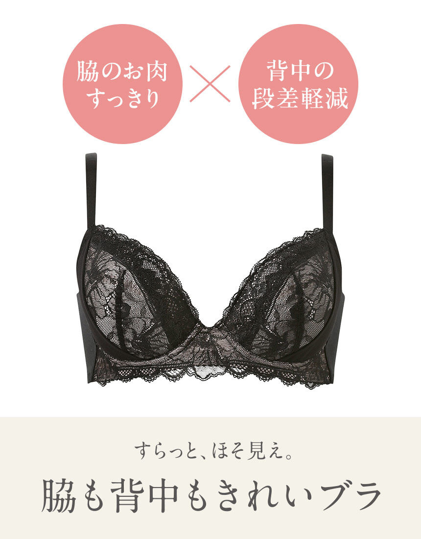 ウイング 【脇高】すらっと、ほそ見え／背中の段差が気になる方に