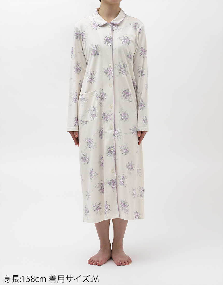 ワコールナイティ（Wacoal　NIGHTY）/ネグリジェ（ＷＮＸ５４４） ワコール_リラックス＆スリープ 【綿100％】光沢感あり、しなやかな