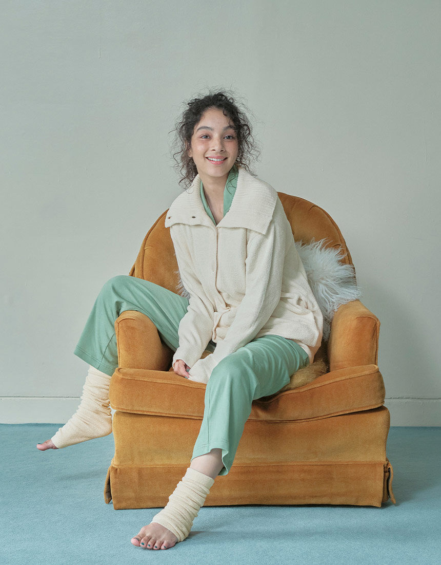 YOJOY ぽかふわあったかルームアイテム レッグウォーマー レッグ