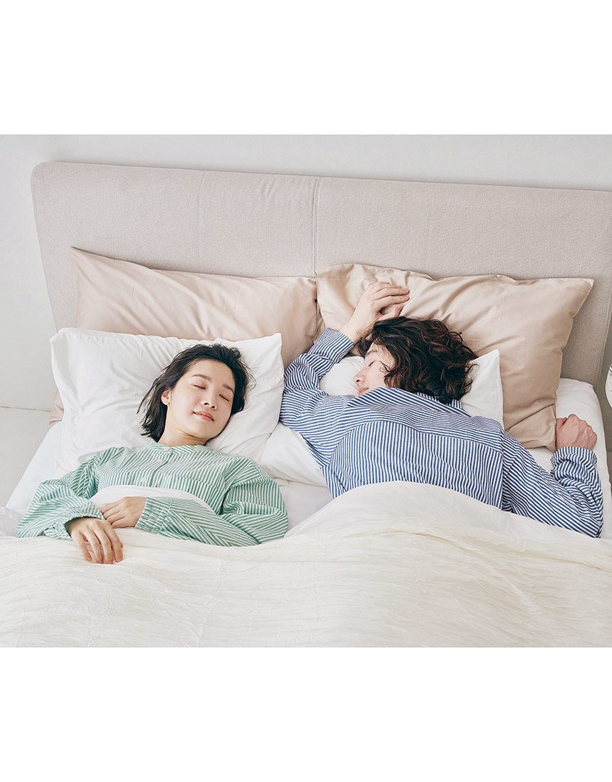 ワコール／睡眠科学 【綿混】ここちよく眠れるパジャマ 寝返りのしやす