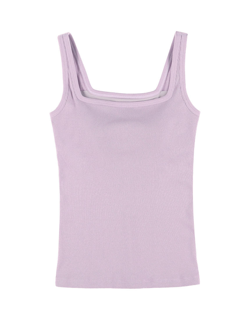 OUR WACOAL カップインコットンリブタンクトップ アウター