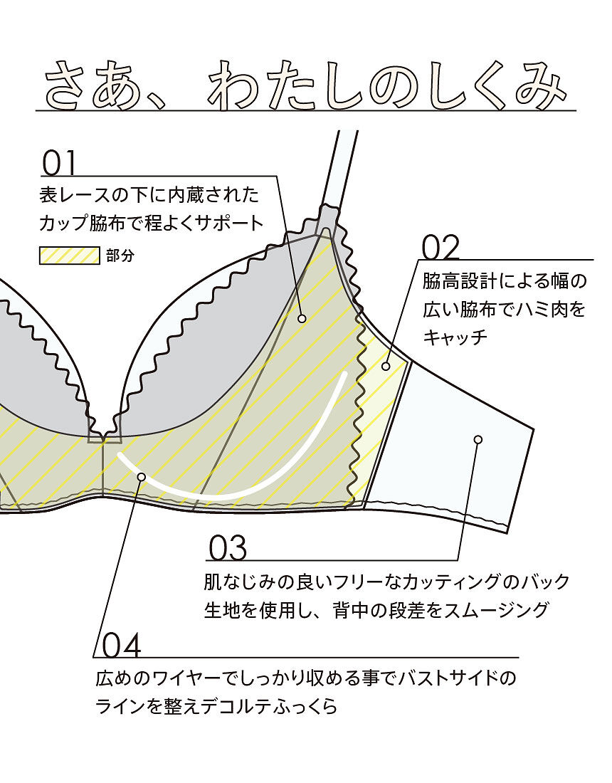 ３／４カップブラ, , hi-res
