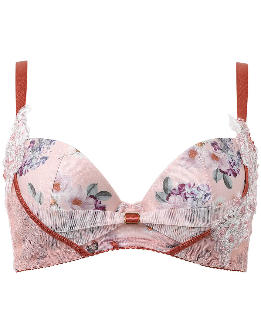 ワコール 【新作】リボンブラ 脇すっきり 3／4カップブラ BXB473