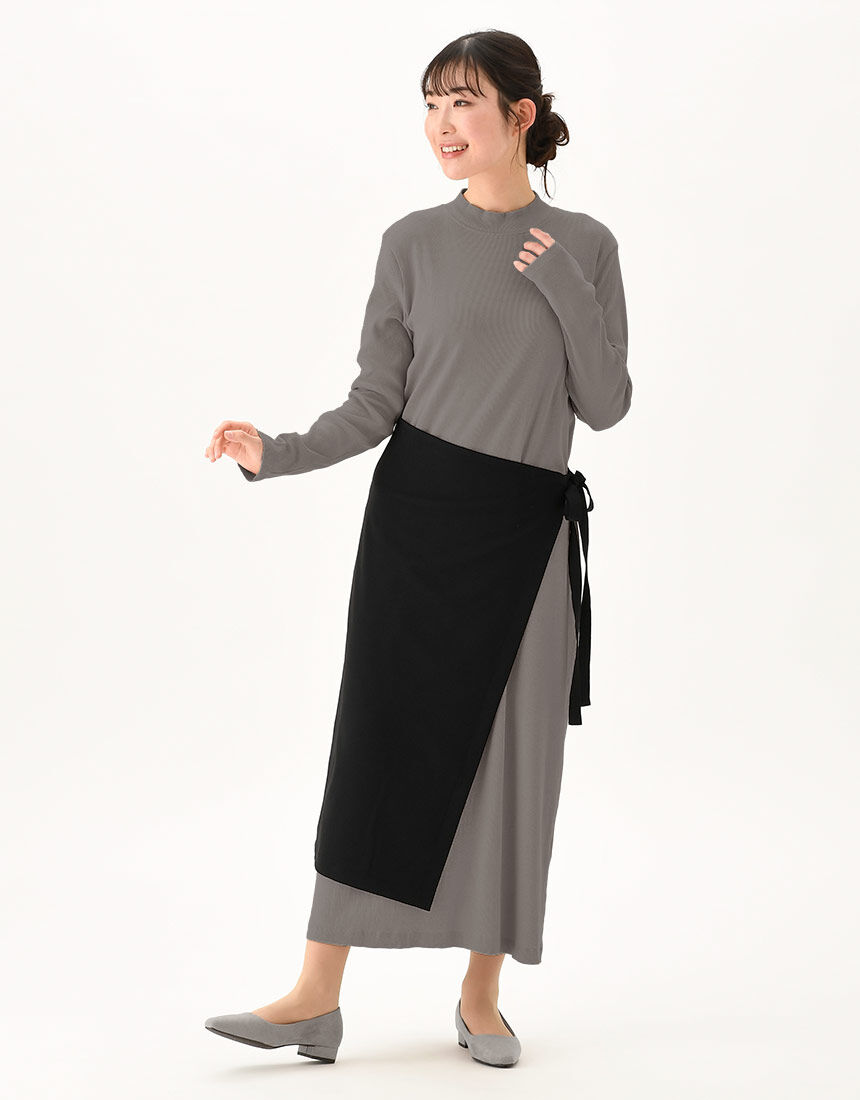 ワコール_カルソン 〈働ラクカルソン〉ラップスカート スカート KSN205