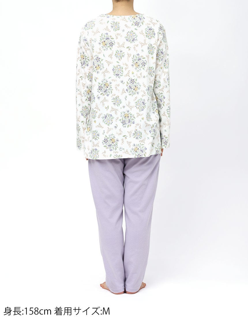 【ミントン】ワコール　ルームウェアパジャマ 　綿100％　日本製　ハドンホール ワコール_リラックス＆スリープ 【綿100％】なめらかな肌ざわりと