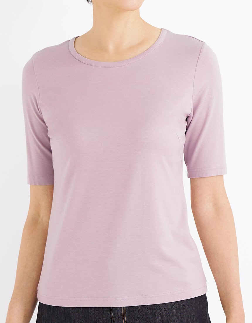 ラウンドネックトップス, , hi-res