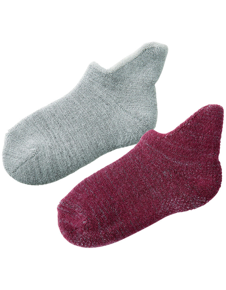 ワコール／ラブボディ 【セット組】 備長炭 ルームソックス2色組