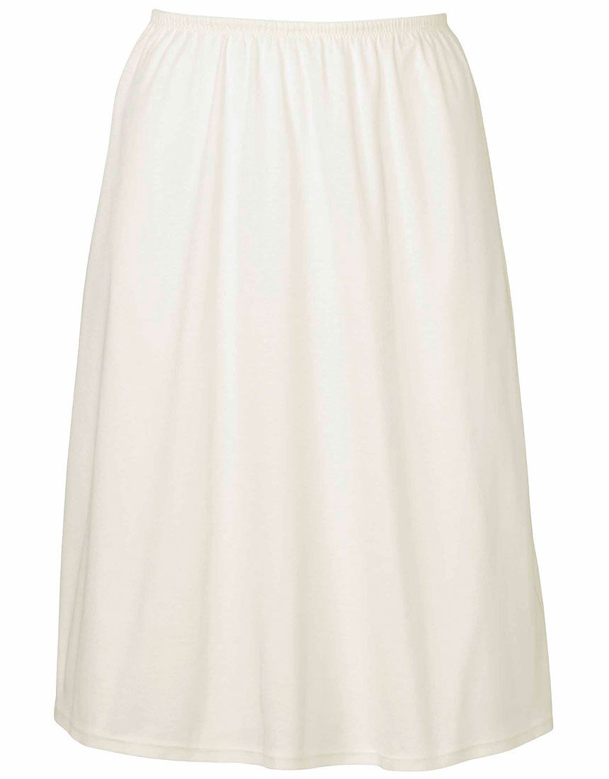 Yue オーガニックコットン混リバーレース インナーペチコート付き  