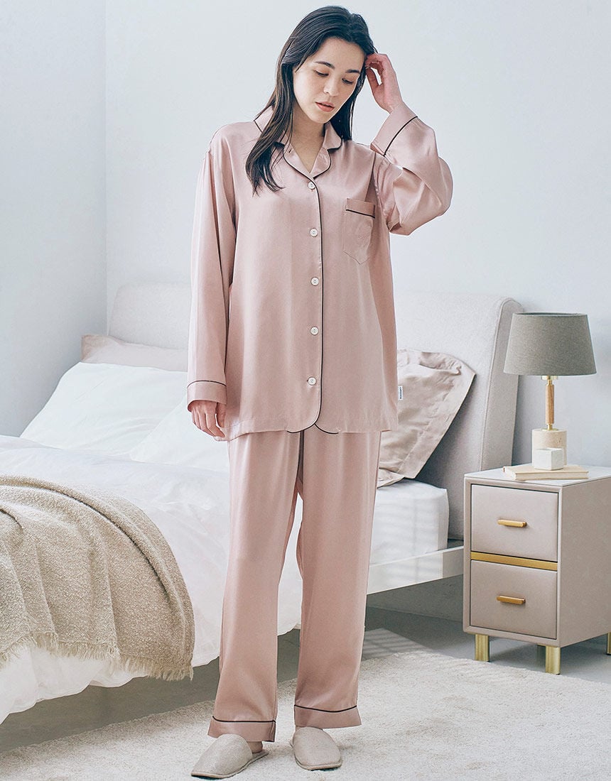 ◎未使用タグなし　Wacoal　ワコールシルク パジャマ　ピンク系M✨絹SILK シルクパジャマ｜ワコール直営の公式下着通販サイト ワコール
