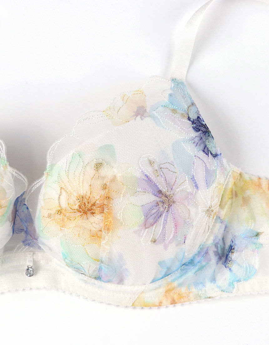 ワコール 夏のバストに爽快メッシュ 夏めくブラ 3／4