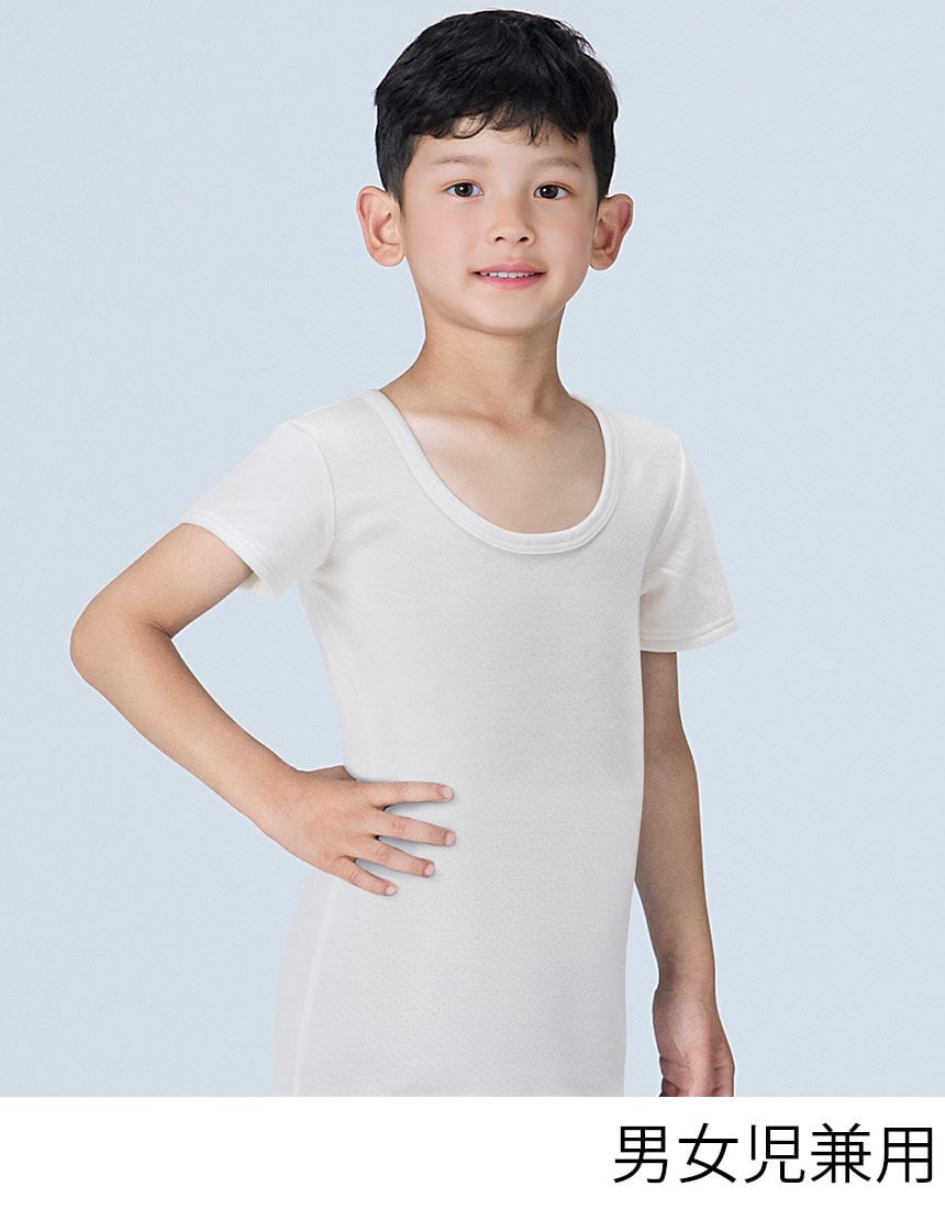 男女児兼用トップ（半袖）, , hi-res