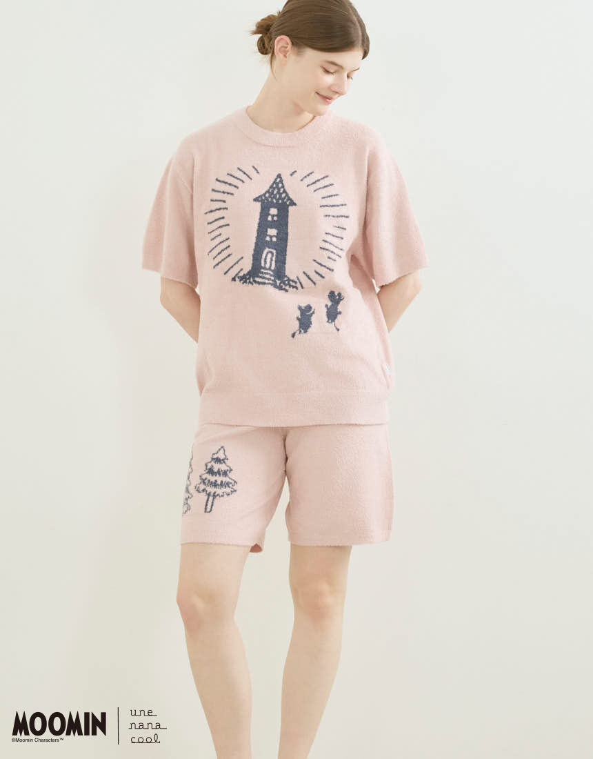 ウンナナクール パジャマ ルームウェア セット販売 美品 ウンナナクール 綿100％ シルケットスムースパジャマ MADE WITH