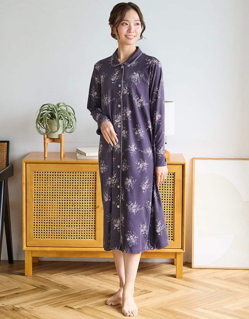 あったか★ワコール　パジャマ　ルームウェア　あたたかなキルト生地 ローブ L あったか☆ワコール パジャマ ルームウェア あたたかなキルト生地 ローブ L