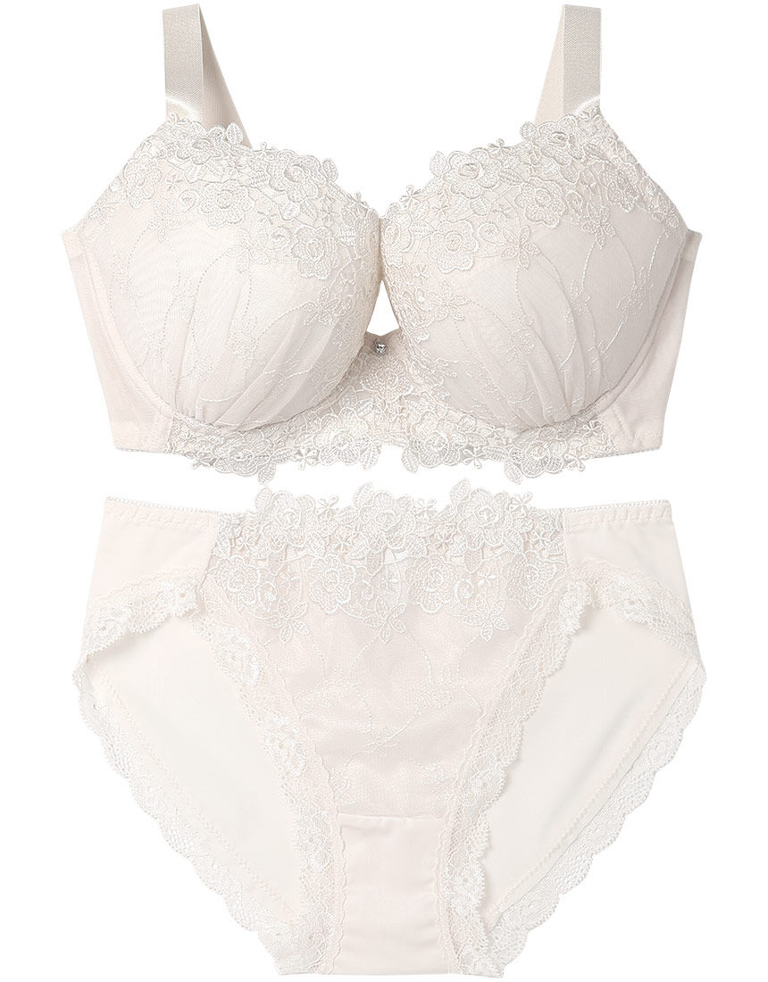 Lingè Noël ランジェノエル 美胸脇高 グラマーサイズ ブラ＆ショーツ