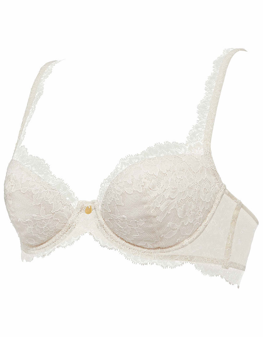 Yue（ユエ）ワコール 谷間を美しくメイク 3／4カップブラ&Tバック