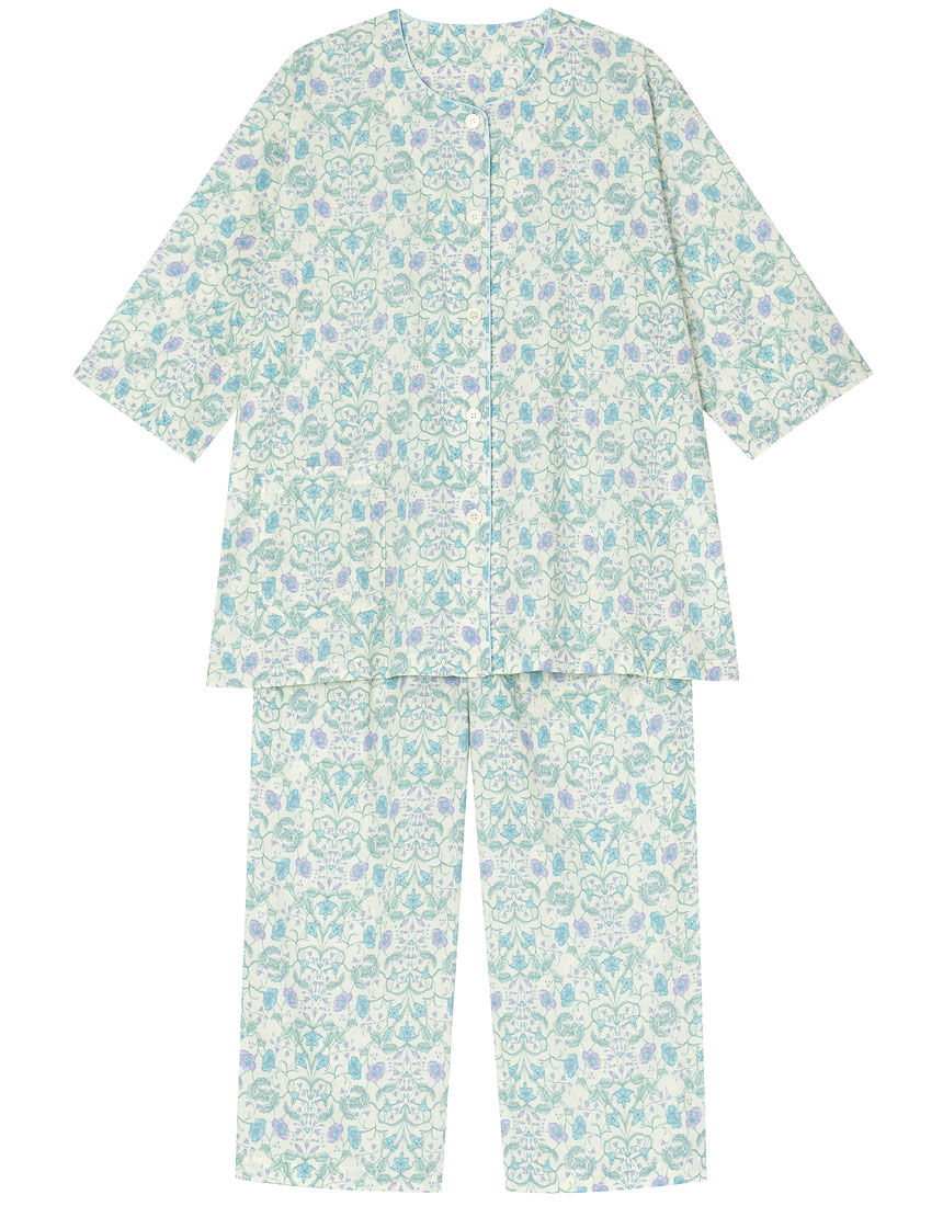 【綿１００％】花更紗柄 パジャマ