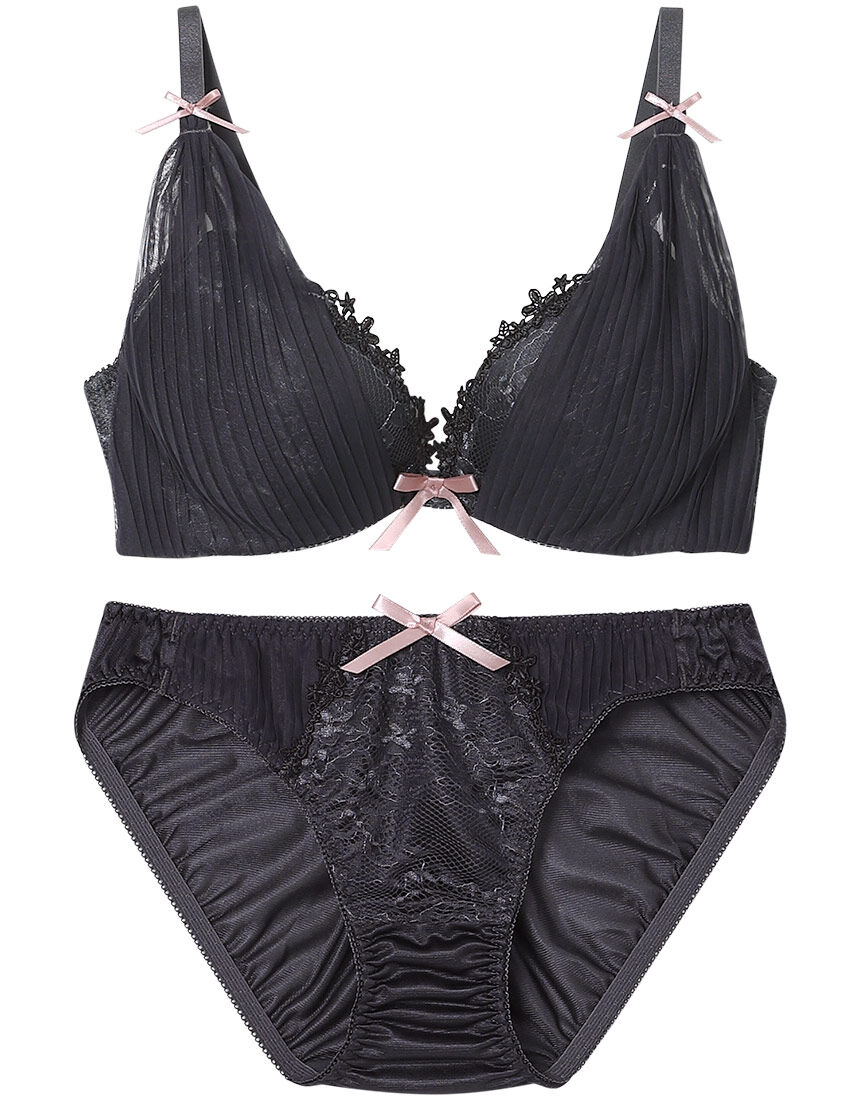 ガーリーチュールプリーツ ブラ&ショーツセット ガーリーチュールプリーツ ブラ&ショーツセット