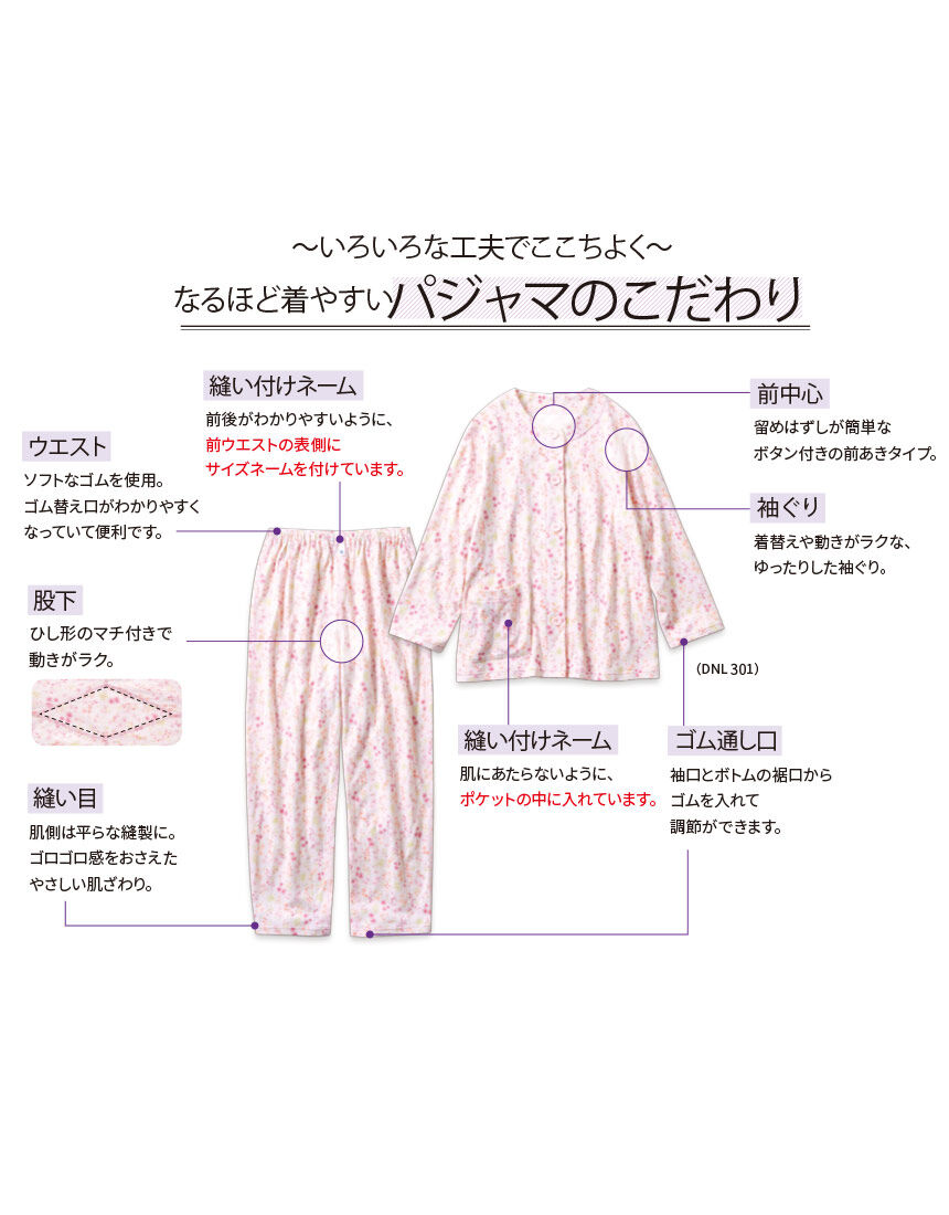 ワコール／らくラクパートナー 【綿100％】やわらかな肌ざわり