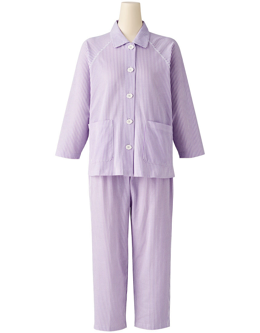 ワコール／らくラクパートナー 綿100％【長袖・レモンボタン