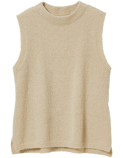 ブークレ調ニットベスト, , main