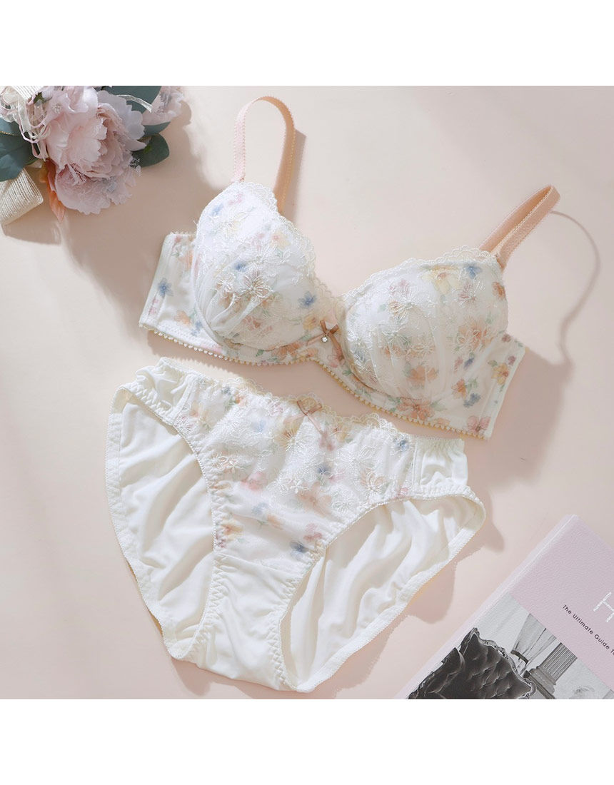 のんちゃん　☆　パールプラス　セット Lingè Noël ランジェノエル アムールフルール ブラ＆ショーツセット