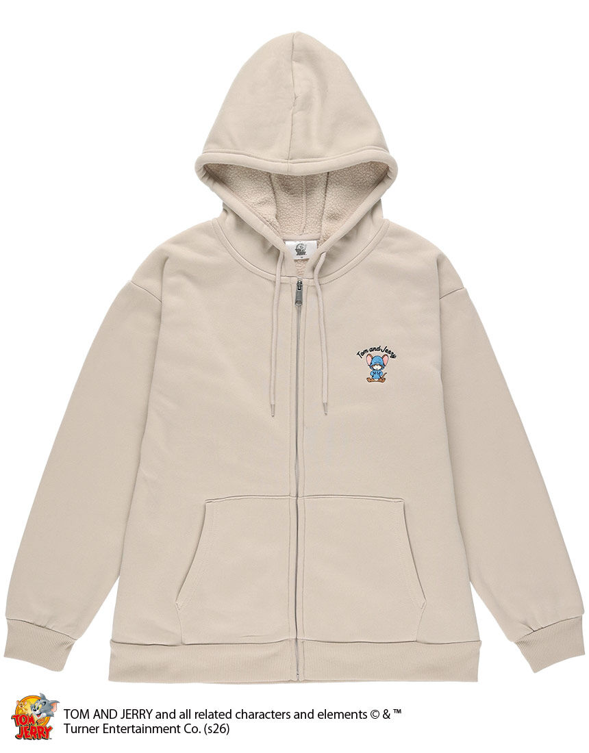 Lingè Noël ランジェノエル トムとジェリーフルジップパーカー
