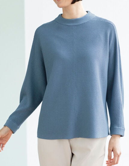 シルクコットンボトルネックセーター, , main