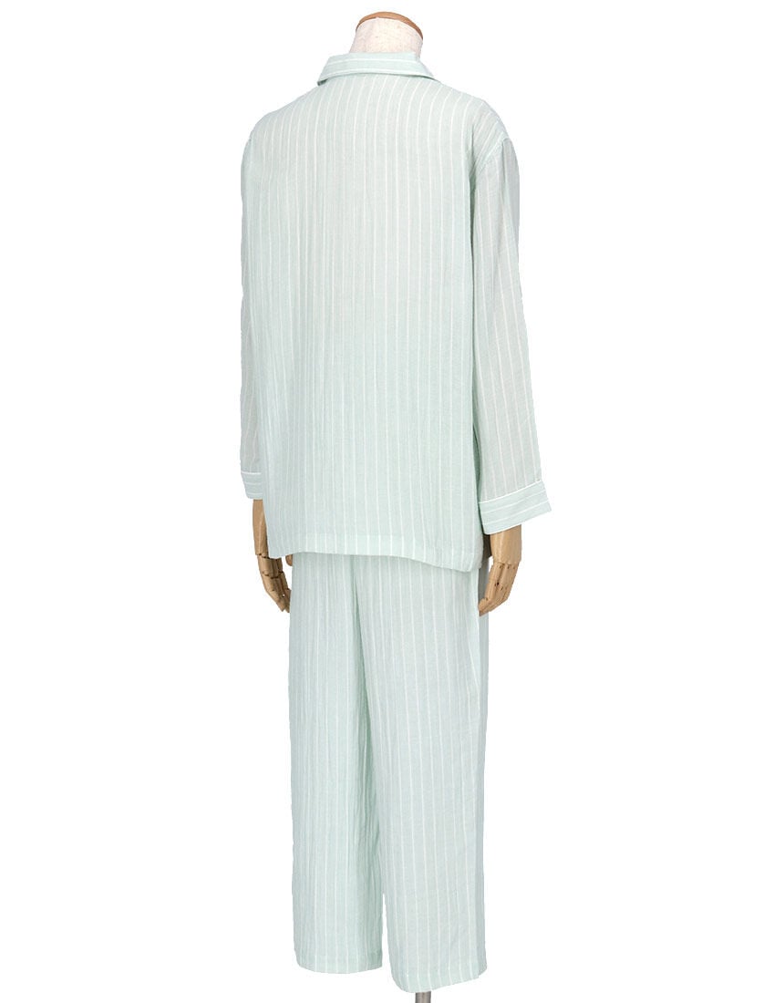 ワコール／睡眠科学 二重ガーゼ 綿100％ 通気性 メンズパジャマ