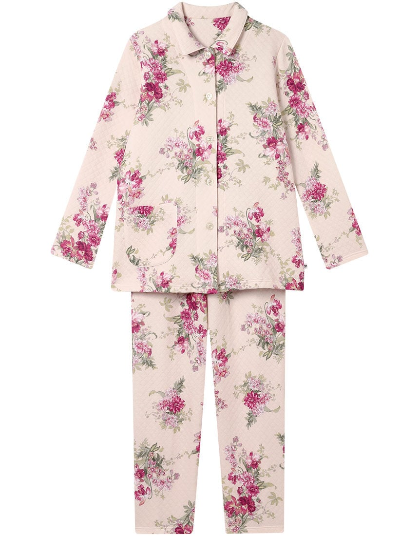 あったか★ワコール　パジャマ　ルームウェア　あたたかなキルト生地 ローブ L 楽天市場】ワコール あたたかなキルト生地を使用ローブ WRW415