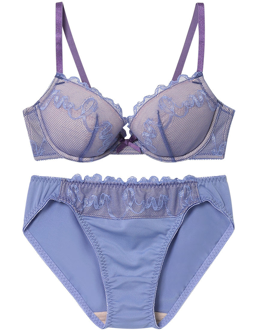 ワコール　YUE グリーン花柄 ブラジャーショーツセット C65/M ワコール YUE グリーン花柄 ブラジャーショーツセット C65/M