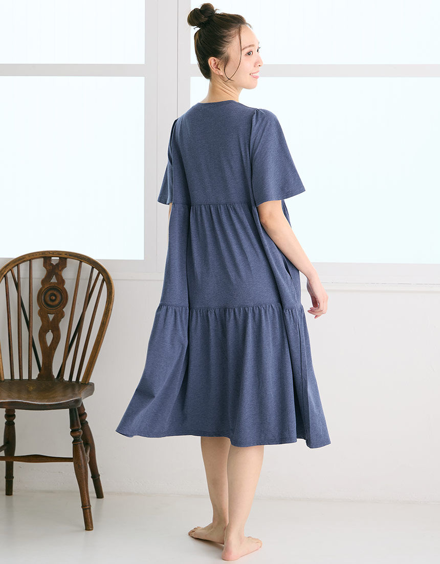 ツモリチサトスリープ 【綿混】ロングカ−ディガンとしても着まわし