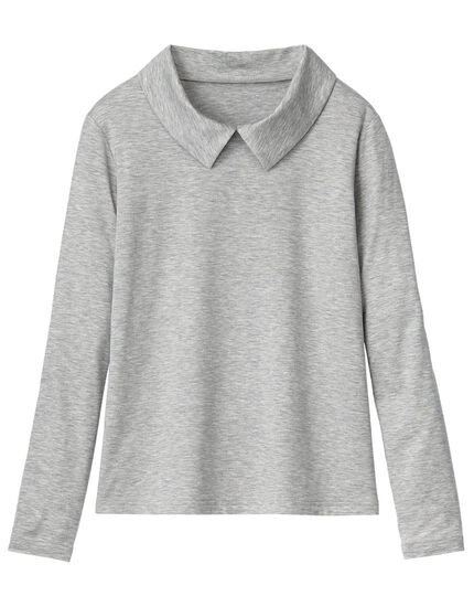 デザイン襟付トップス, , main