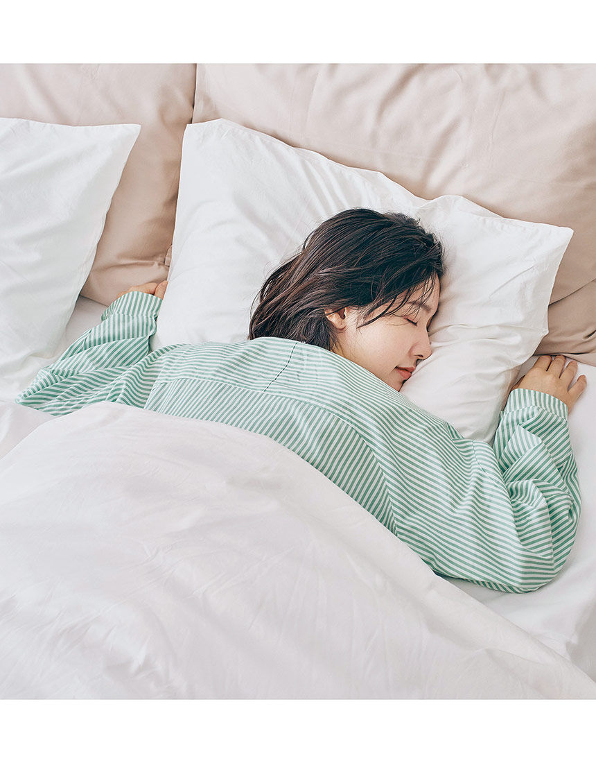 ワコール／睡眠科学 【綿混】ここちよく眠れるパジャマ 寝返りのしやす