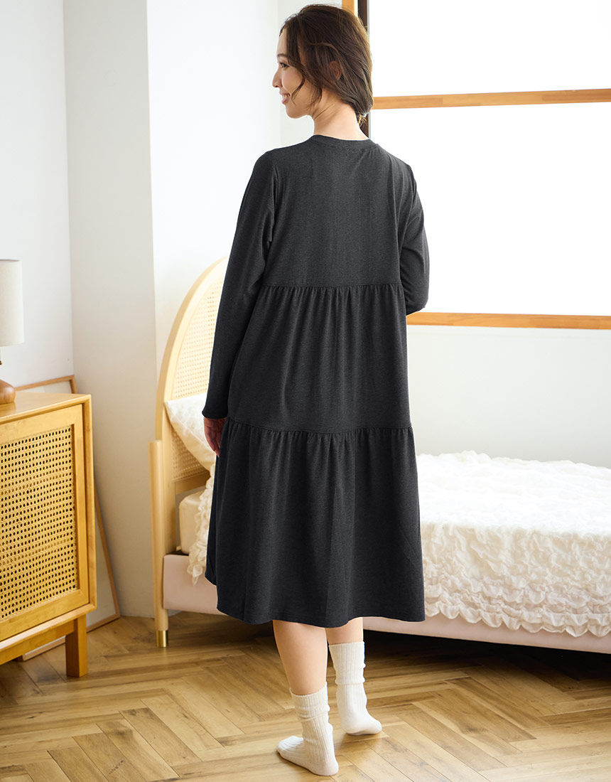 ツモリチサトスリープ 【綿混】ロングカ−ディガンとしても着まわし